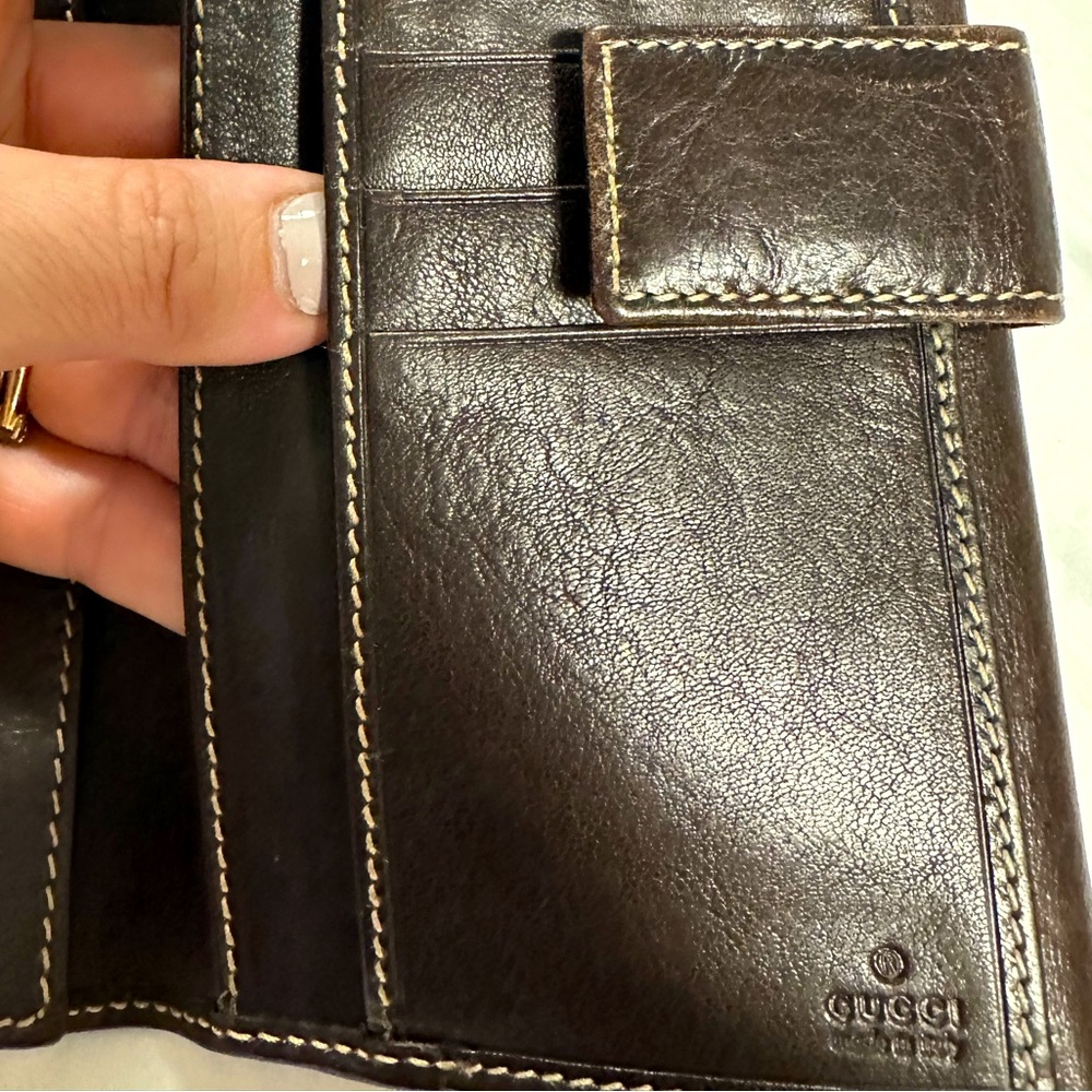 GUCCI Leather Continental Clutch/Wallet! - Picture 9 of 16